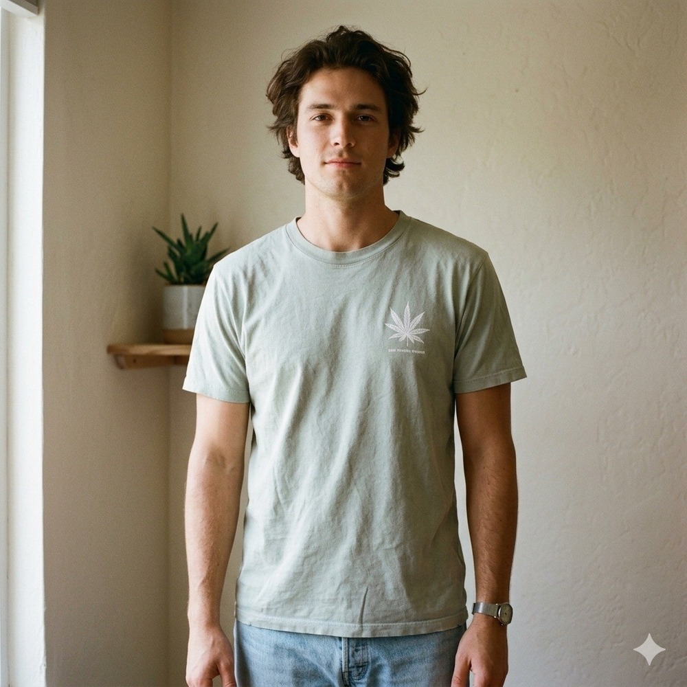 General Admission Tee Mens Large Sage Venice Beach Botanical Gardens Graphic‎